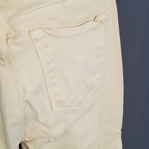 J BRAND Buttercup Yellow Mid-Rise Super Skinny Jeans Wash Acid Size 28 - Picture 9 of 12